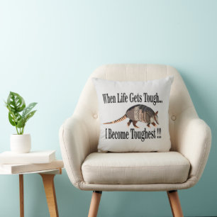 Armadillo Animal Inspirational Cushion