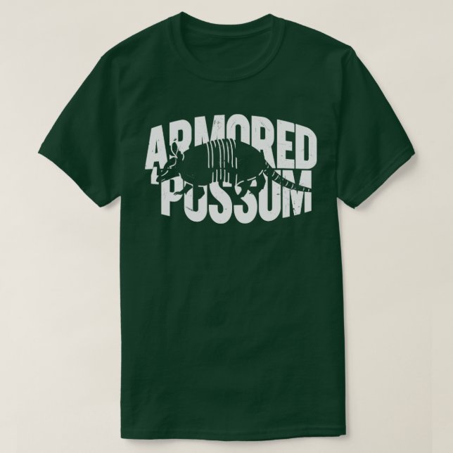 Armadillo Armoured Possum T-Shirt (Design Front)