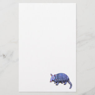 Armadillo art fun cute happy unique armadillos stationery