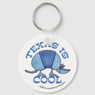 Armadillo Blue-Texas is Cool Key Ring