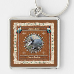 Armadillo Boundary Energy Key Ring