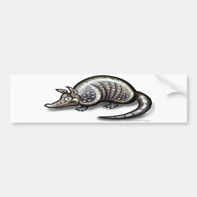 Armadillo Bumper Sticker (Front)