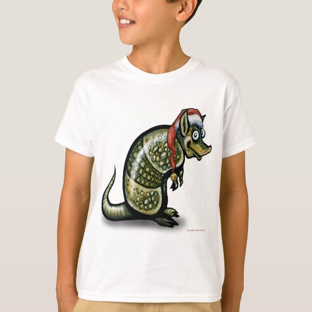 Armadillo Christmas T-Shirt (Front)