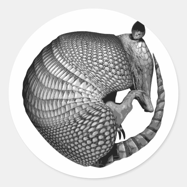 Armadillo Classic Round Sticker (Front)