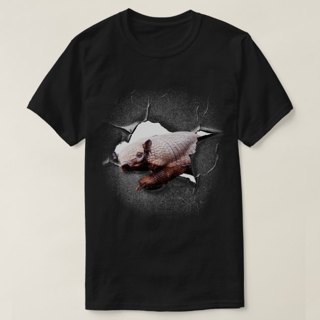 Armadillo Face Breakthrough T-Shirt (Design Front)