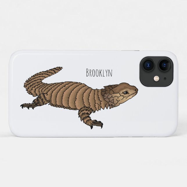 Armadillo girdled lizard cartoon illustration Case-Mate iPhone case (Back (Horizontal))