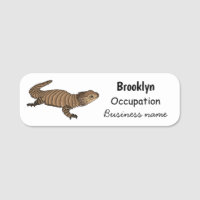 Armadillo girdled lizard cartoon illustration