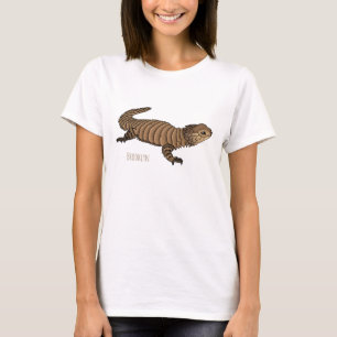 Armadillo girdled lizard cartoon illustration T-Shirt