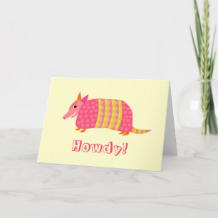 Armadillo Greeting Card