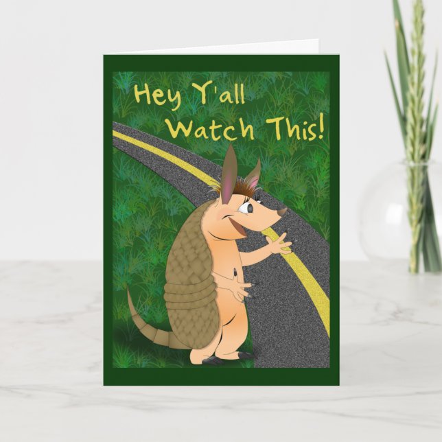 Armadillo Greeting Card (Front)
