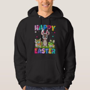 Armadillo Happy Easter Bunny Armadillo Easter Su Hoodie