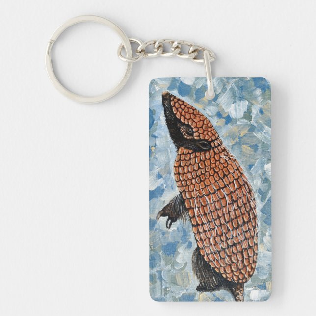 Armadillo Painting Key Ring (Front)