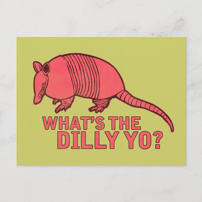 Armadillo Postcard (Front)