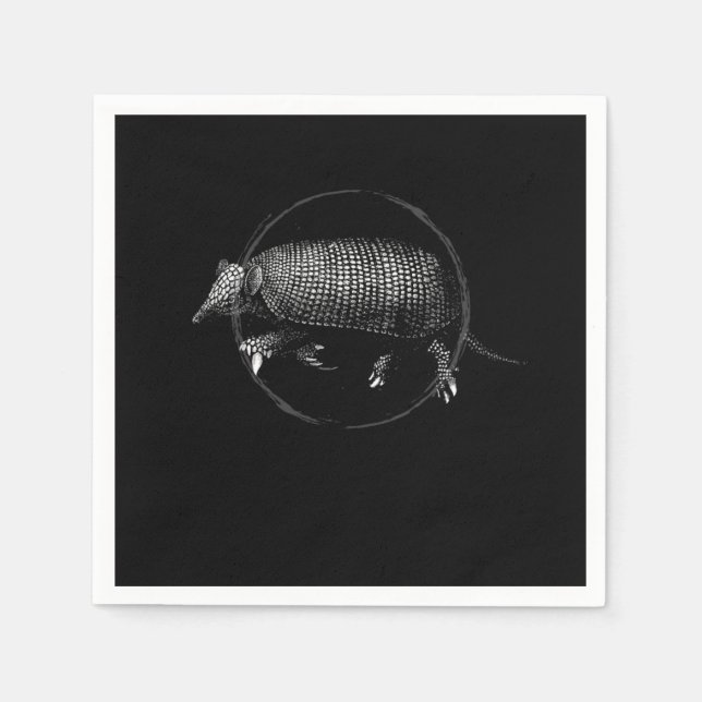 Armadillo Retro Napkin (Front)