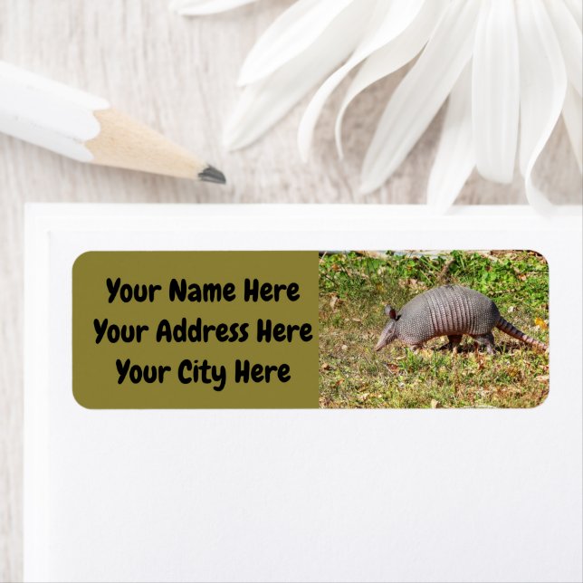 Armadillo Return Address Label (Insitu)