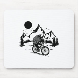 Armadillo Riding Bicycle Vintage Mountain Biking A Mouse Pad