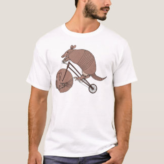 Armadillo Riding Bike With Armadillo Wheel T-Shirt