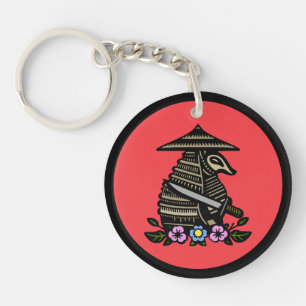 Armadillo Samurai Key Ring