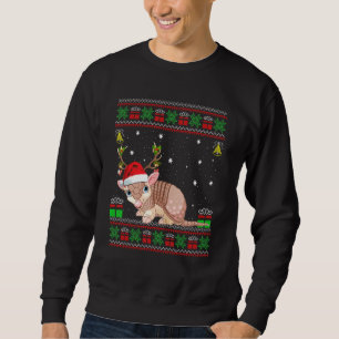 Armadillo  Santa Hat Matching Ugly Armadillo Chris Sweatshirt
