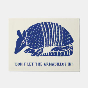 Armadillo Welcome Mat Customised Personalised