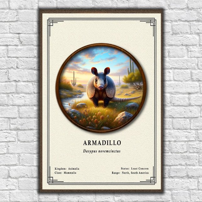 Armadillo Zoology Series Poster (Creator Uploaded)