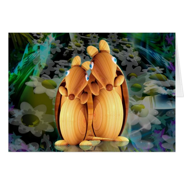 Armadillos card (Front Horizontal)