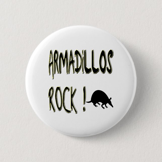 Armadillos Rock! Button (Front)
