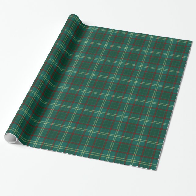 Armagh County Irish Tartan Wrapping Paper (Unrolled)