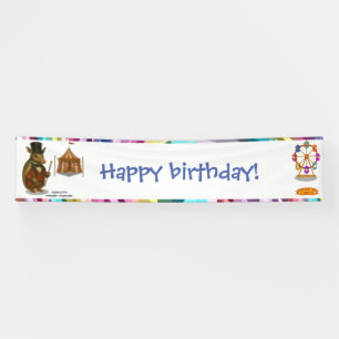 Armand, armadillo ringmaster banner