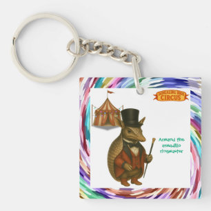 Armand, armadillo ringmaster key ring
