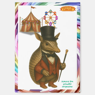 Armand, armadillo ringmaster magnet