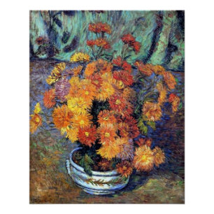 Armand Guillaumin - Vase de chrysanthemes Poster
