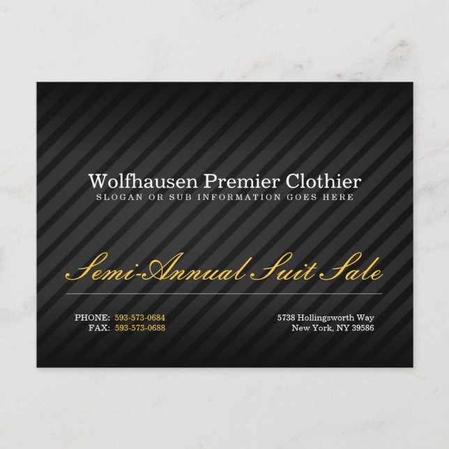 Armani Suit Promo Postcard (Front)