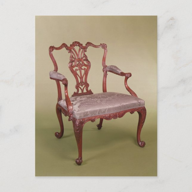 Armchair by Thomas Chippendale, c.1760 Postcard (Front)