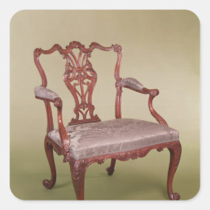 Armchair by Thomas Chippendale, c.1760 Square Sticker