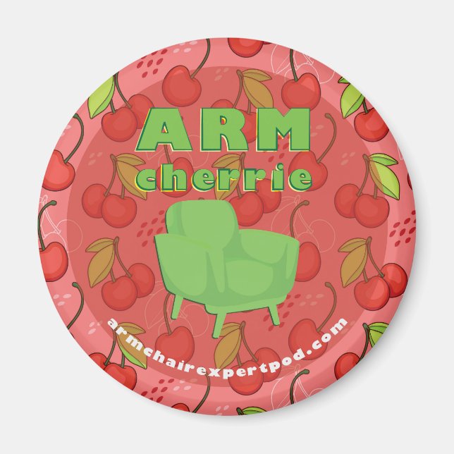 ArmChair Expert Podcast Car Magnet (Front)