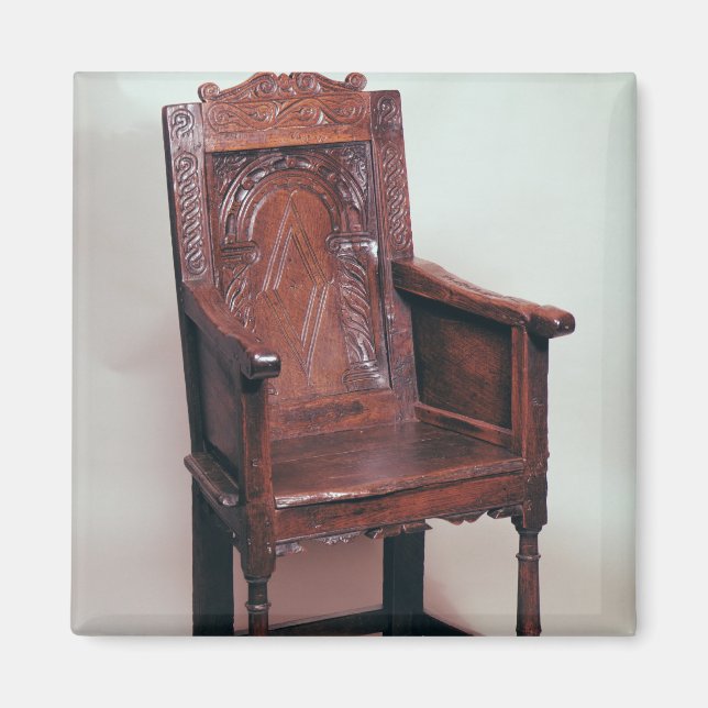 Armchair with arcaded back and boxed sides magnet (Front)