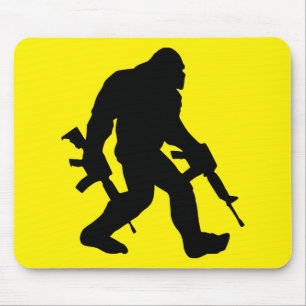 Armed Bigfoot Sasquatch 2nd Amendment 2A # Mouse Pad