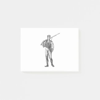 Armed boy post-it notes