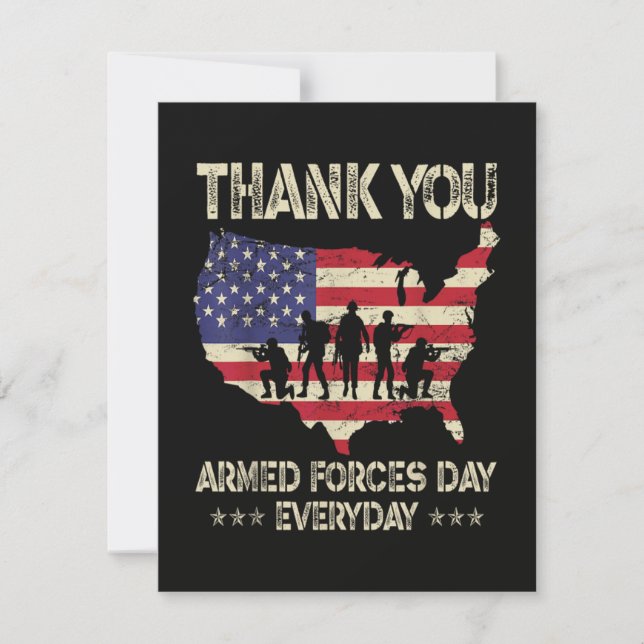 Armed Forces Day Holiday Card (Front)
