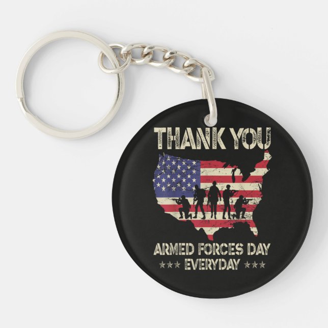 Armed Forces Day Key Ring (Front)