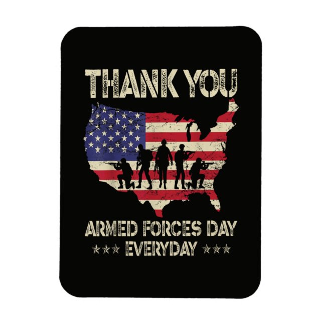 Armed Forces Day Magnet (Vertical)