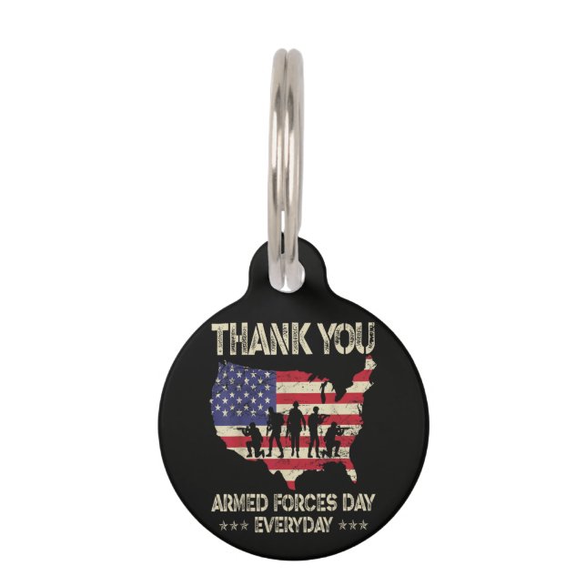 Armed Forces Day Pet Tag (Front)
