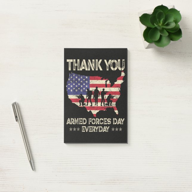 Armed Forces Day Post-it Notes (Office)