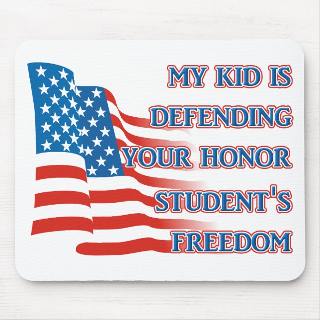Armed Forces Freedom - Honour Student Mousepad (Front)