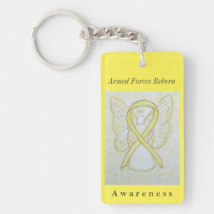 Armed Forces Return Awareness Ribbon Keychain