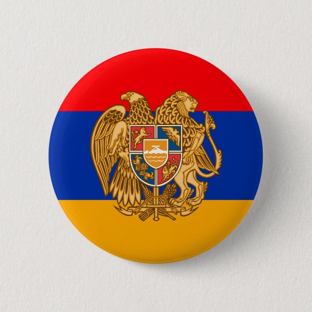Armenia 6 Cm Round Badge (Front)