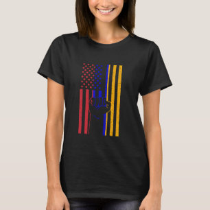 Armenia America USA Hand Fist Armenian Roots Armen T-Shirt