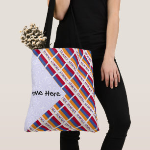 Armenia and Armenian Flag Tiles Personalised Tote Bag