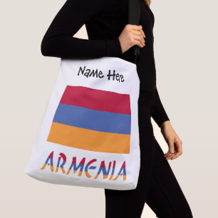 Armenia and Armenian Flag with Your Name Crossbody Bag